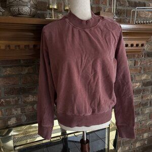 MPG Sports Distressed Red Wine Sweatshirt Size Large New